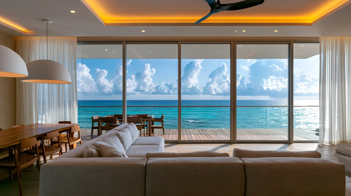 Luxury beachfront condominium in the Riviera Maya