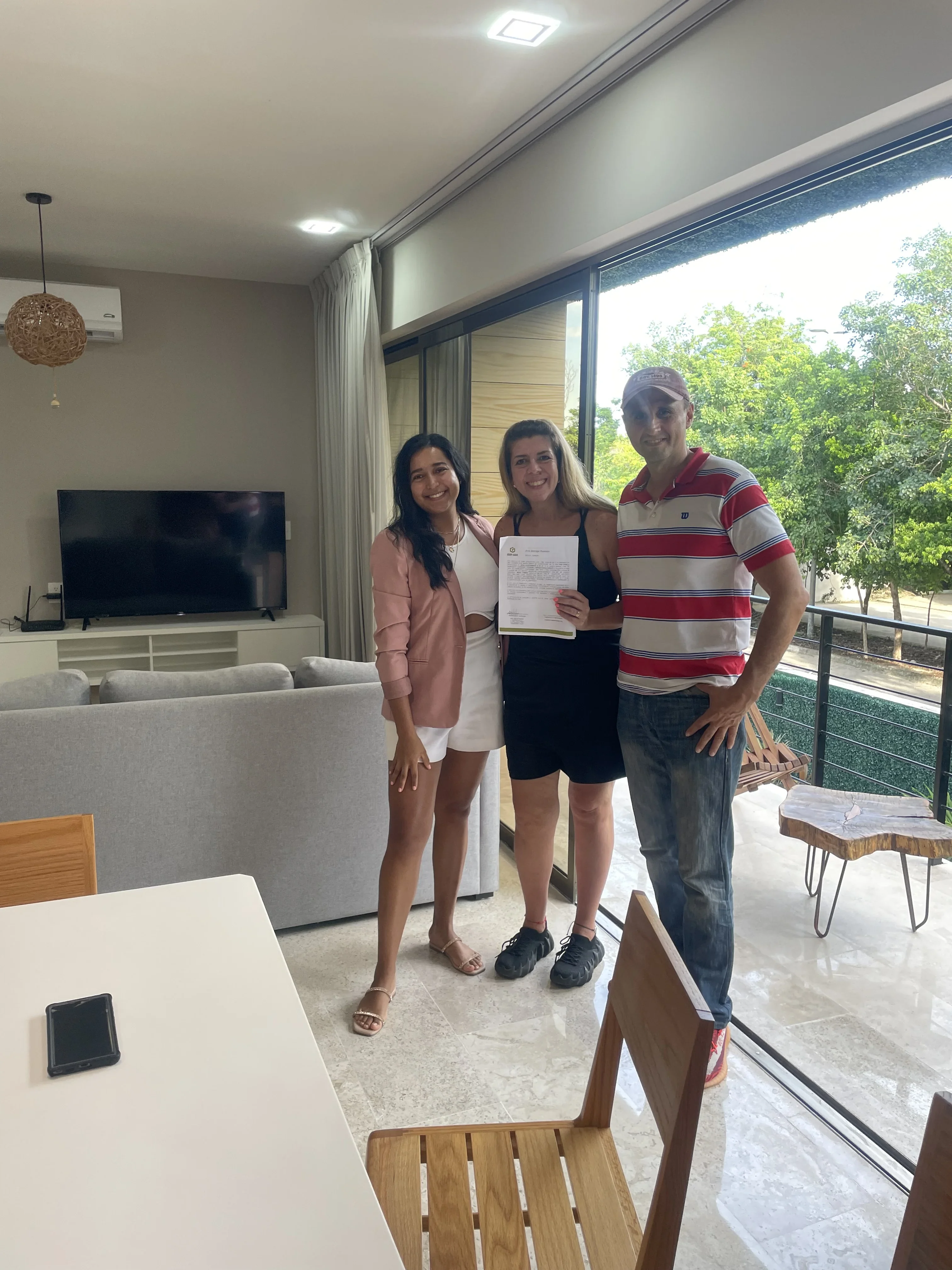 Family moving into their new home