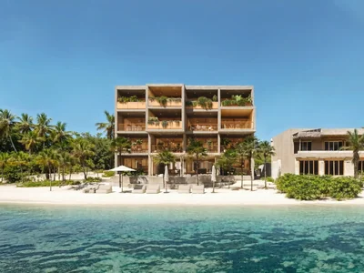 Maranta Tulum resort exterior with beachfront access and Caribbean Sea views