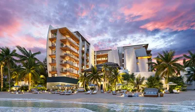 Residencia con alberca al atardecer en Saint Marine, Playa del Carmen